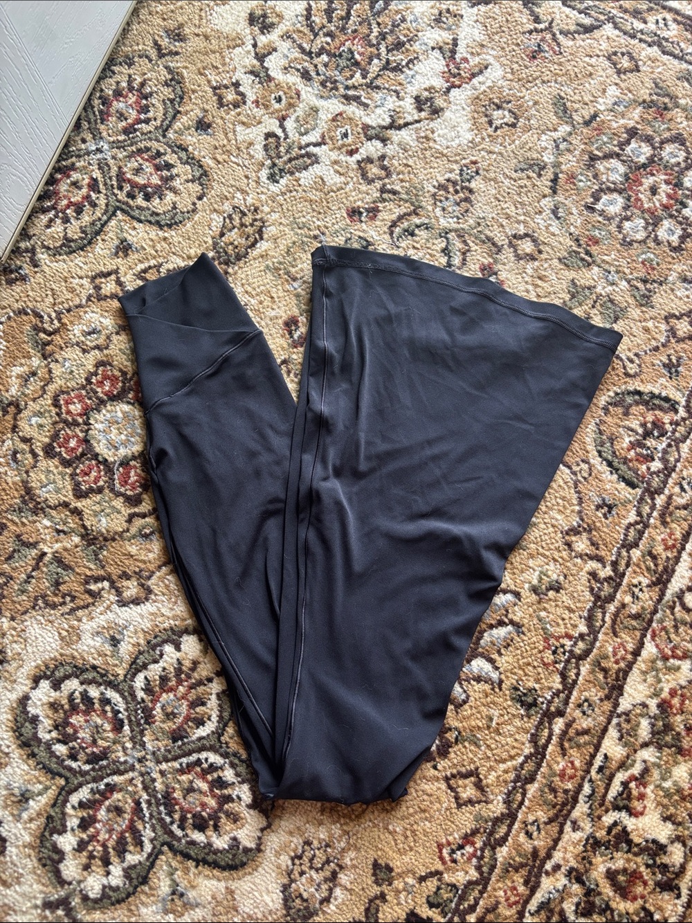 aerie Black Wide-Leg Lounge Pants